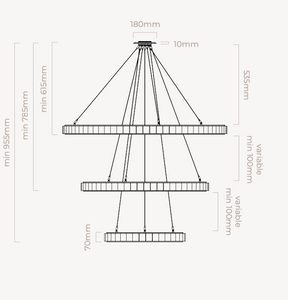 Żyrandol Avalon Triple marki CTO Lighting