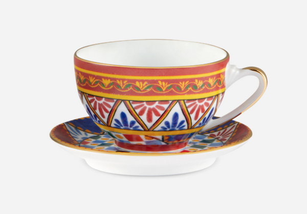 Filiżanka i spodek do cappuccino Dolce&Gabbana, Carretto Siciliano