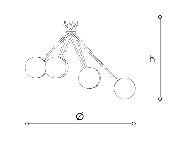 Żyrandol Tea marki Italamp