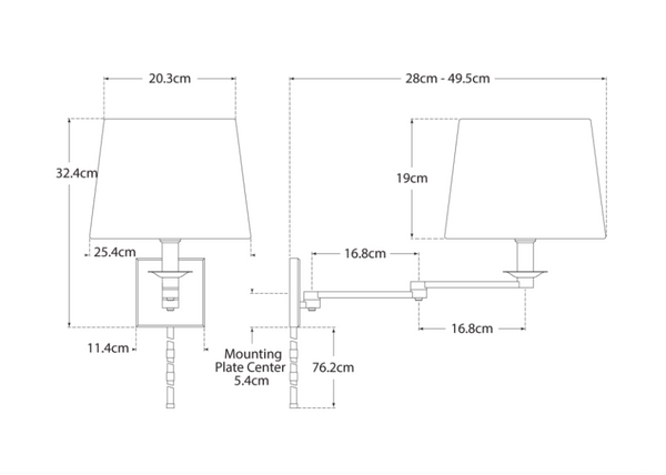Kinkiet Evans Swing Arm marki Ralph Lauren Home