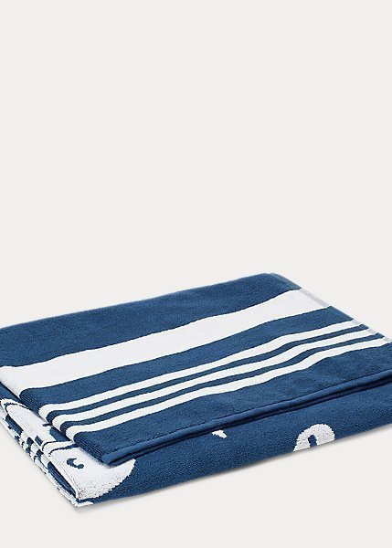 Ralph Lauren Home Kacie beach towel (navy/white)