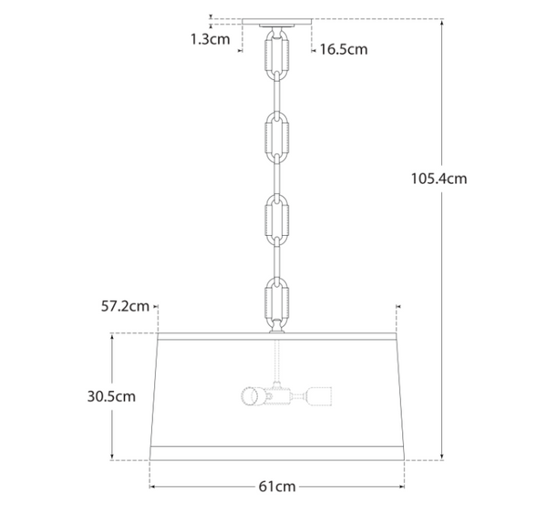 Lampa wisząca Cody Medium marki Ralph Lauren Home