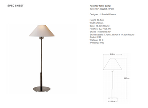 Lampa stołowa J.Randall Powers Hackney 