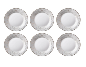 Set of six soup plates by Roberto Cavalli Home, from the Giraffa collection