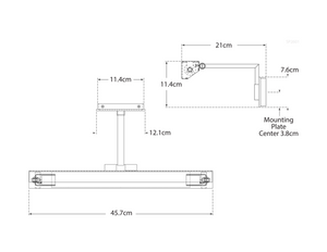 Kinkiet McClain 18" projektu J. Randall Powers
