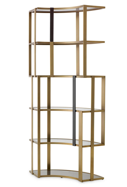 Clio Corner bookcase by Eichholtz 