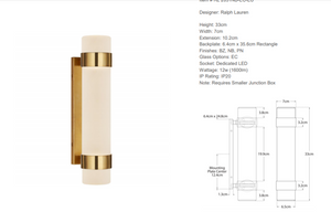 Kinkiet Ralph Lauren Home Barton Small