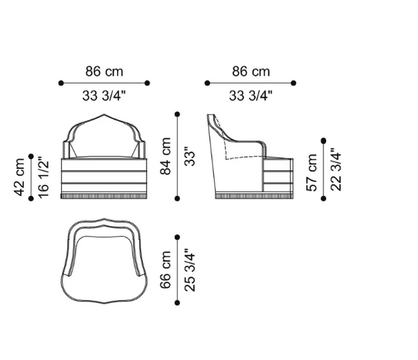 Fotel Amina marki Etro Home