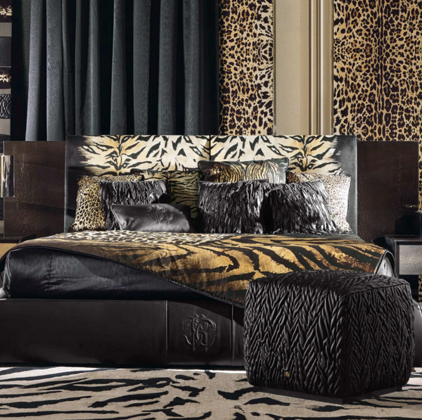 Roberto Cavalli Home Interiors Waddi pouf