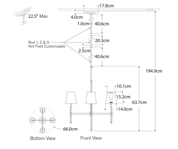 Bryant Large Wrapped Chandelier by Thomas O'Brien Bryant Large Billiard pendant lamp by Thomas O'Brien by Visual Comfort