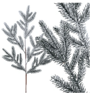 Christmas ornament – a snow-covered spruce branch