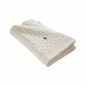 Ralph Lauren Home blanket, from the Cable collection (White)
