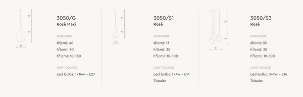 Lampa wisząca Rosè Maxi marki Italamp