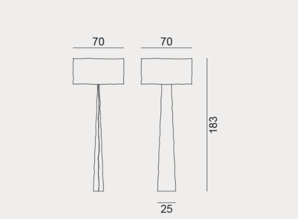 Pajama 94 Tyvek® floor lamp by Gervasoni 1882