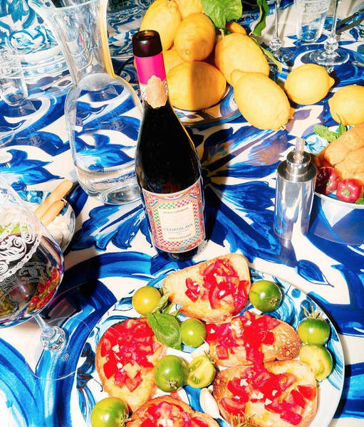 Set of two Dolce&Gabbana dinner plates, Blu Mediterraneo