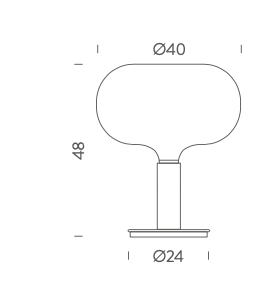 AM1N table lamp by Nemo Lighting