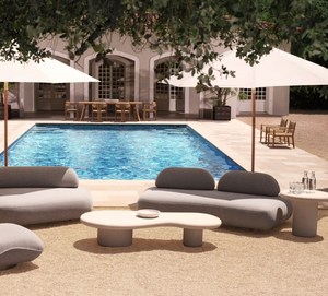 Vitalis garden side table by Eichholtz