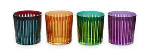Prism Double Old Fashioned Glasses - Assorted (Set of 4)