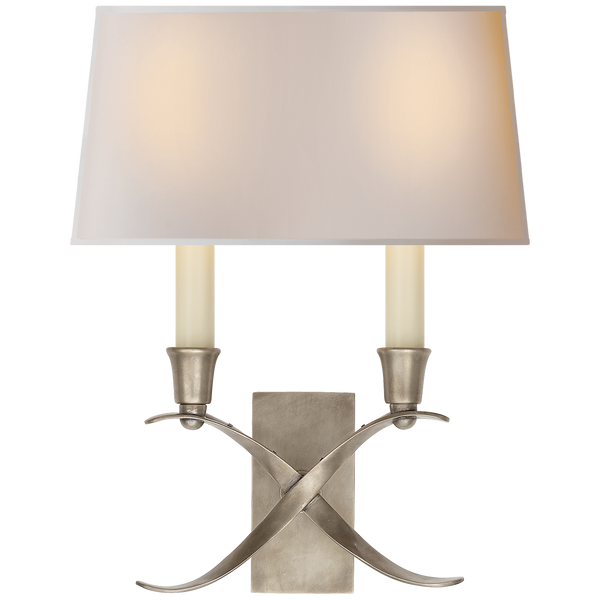 Wall lamp E.F.Chapman Cross Bouillotte Small 