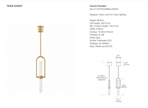 Lampa wisząca Sean Lavin Calumn marki Visual Comfort