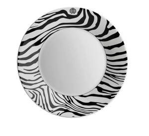 Talerz do zupy Roberto Cavalli Home, z kolekcji Zebrage