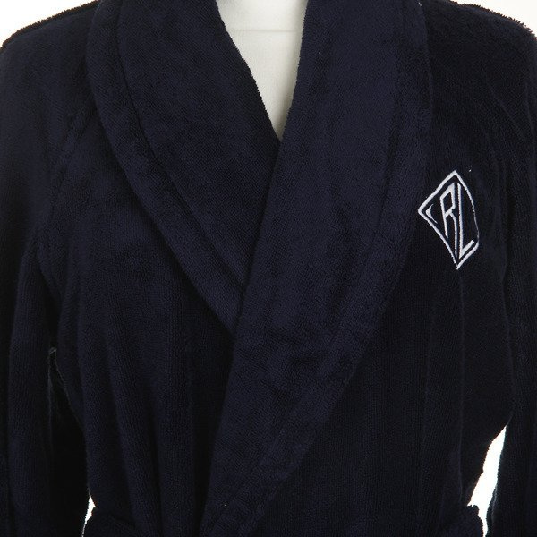 Ralph Lauren Home bathrobe, from the Langdon collection (Navy )