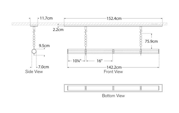 Marcell 56’ pendant lamp designed by Anne-Marie Barton