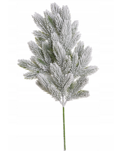 Christmas ornament - a snow-covered pine branch