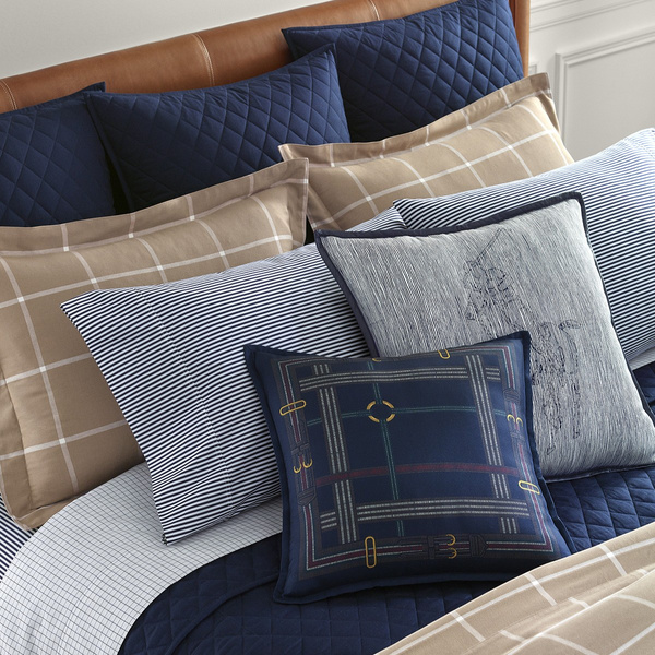 Ralph Lauren Home pillowcase, from the Equestrian collection (WINavy)