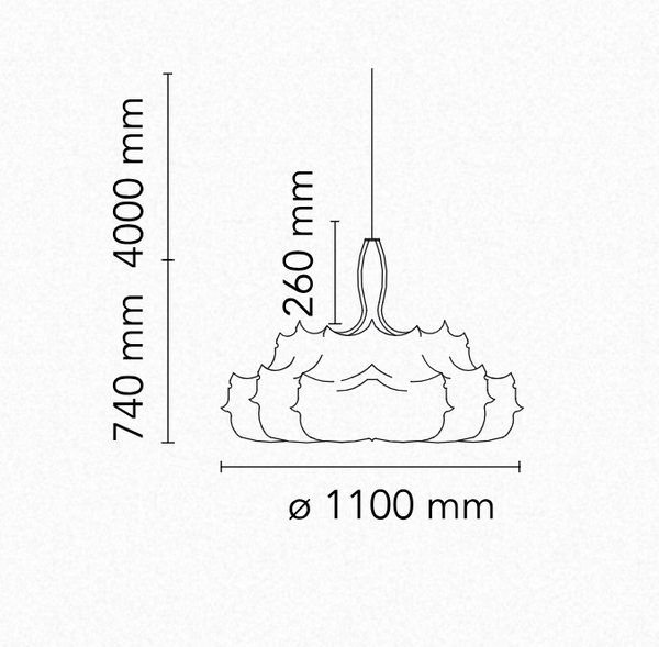 Zeppelin 1 pendant lamp by Flos