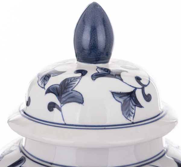 Waza ceramiczna Blue Scroll Elegance