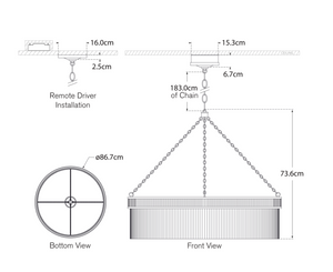 Żyrandol Marie Flanigan Menil