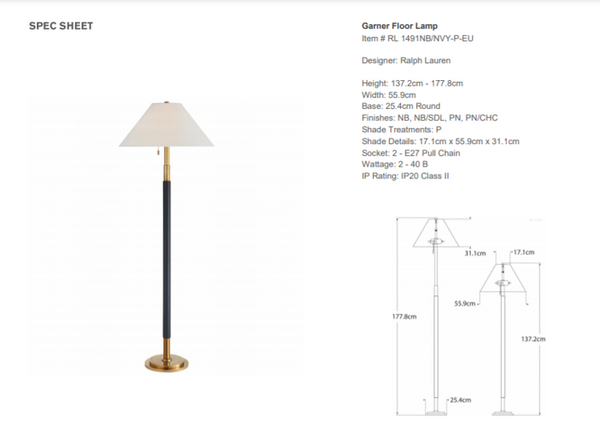 Ralph Lauren Home Garner Floor Lamp