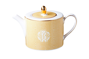 Roberto Cavalli Home teapot, from the Lizzard (Gold) collection