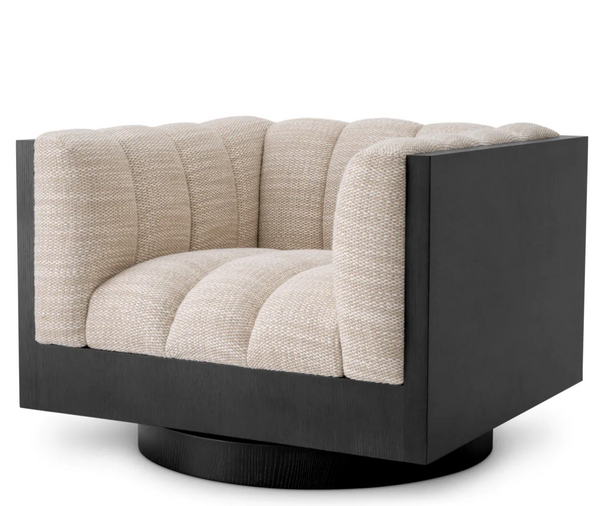 Davide swivel armchair by Eichholtz