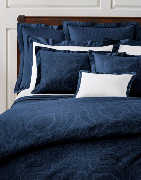Poszewka na kołdrę Ralph Lauren Home, z kolekcji Doncaster (Navy)