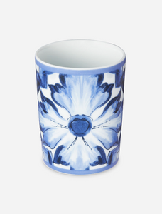 Dolce&Gabbana porcelain water glass, Blu Mediterraneo