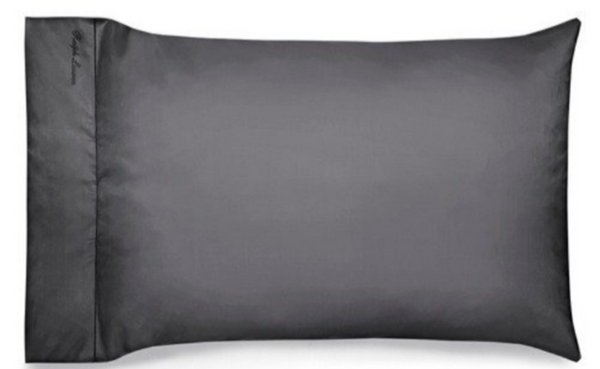 Set of two Ralph Lauren Home pillowcases, from the Langdon (Charcoal) collection