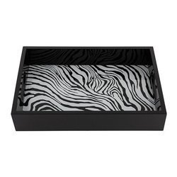 Roberto Cavalli Home tray, from the Zebrage collection (Small)