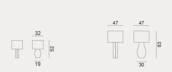Lampa stołowa Pajama 92 marki Gervasoni 1882