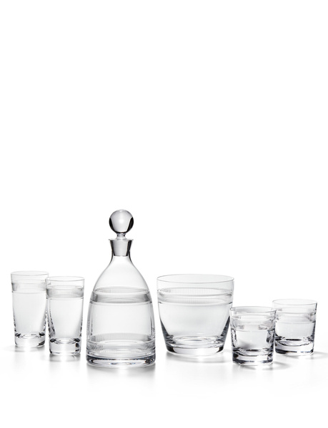 Crystal Set of Two Ralph Lauren Home Glasses, from the Langley Collection