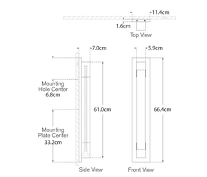 Kinkiet Covet 26" Bracketed Bath projektu Kelly Wearstler marki Visual Comfort