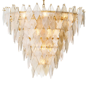 Rhombus L chandelier by Eichholtz