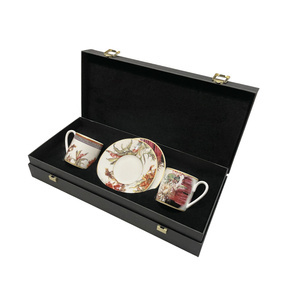 Set of two Roberto Cavalli Home coffee cups, from the Flowers collection