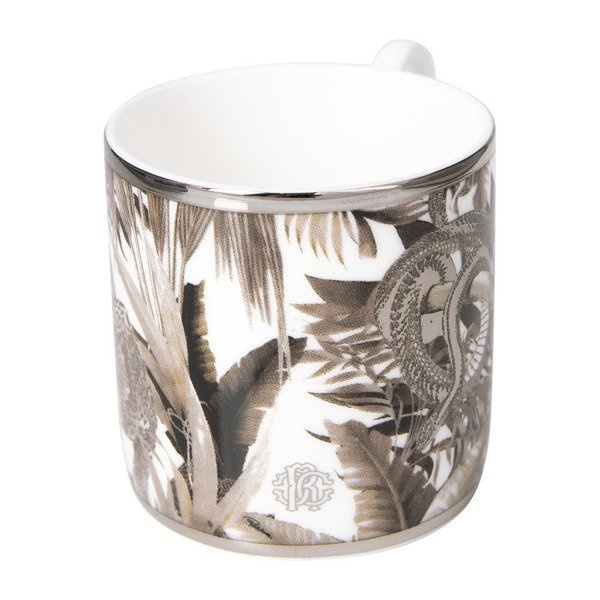 Zestaw dwóch filiżanek do kawy Roberto Cavalli Home, z kolekcji Tropical Jungle (Black)