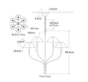 Griffin Chandelier by Amber Lewis by Visual Comfort