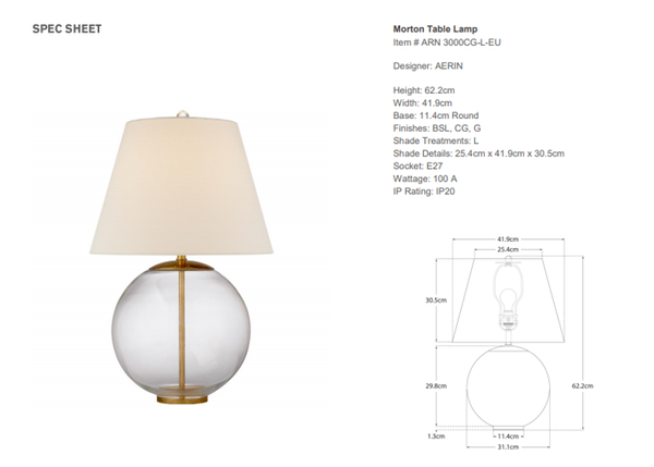 Lampa stołowa Aerin Morton marki Visual Comfort