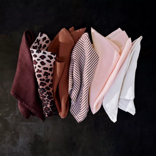 Zestaw czterech serwetek L'Objet, z kolekcji Leopard