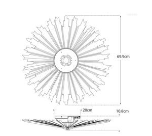 Claymore Grande plafond designed by E.F Chapman Visual Comfort brand