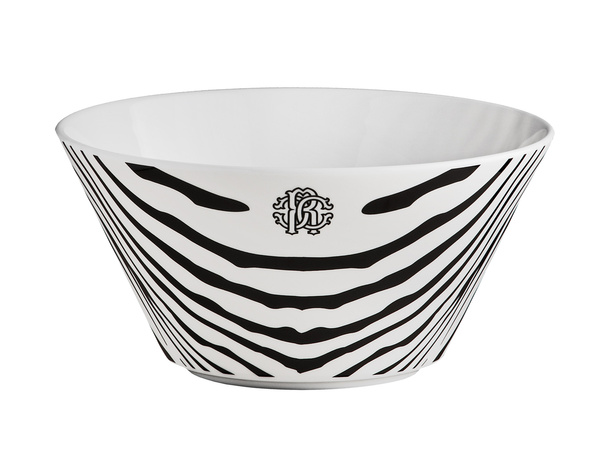 Roberto Cavalli Home fruit bowl, from the Zebrage collection